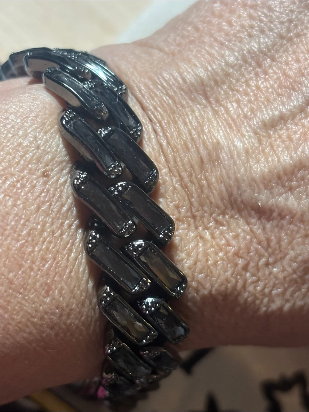 8.5” Gunmetal Chain-Link Bracelet - Women Accessories